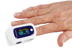 Finger pulse oximeter