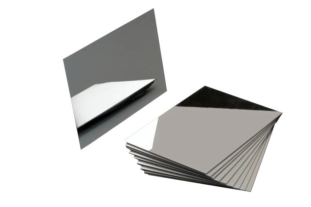 Plane mirror, acrylic - pack of 10