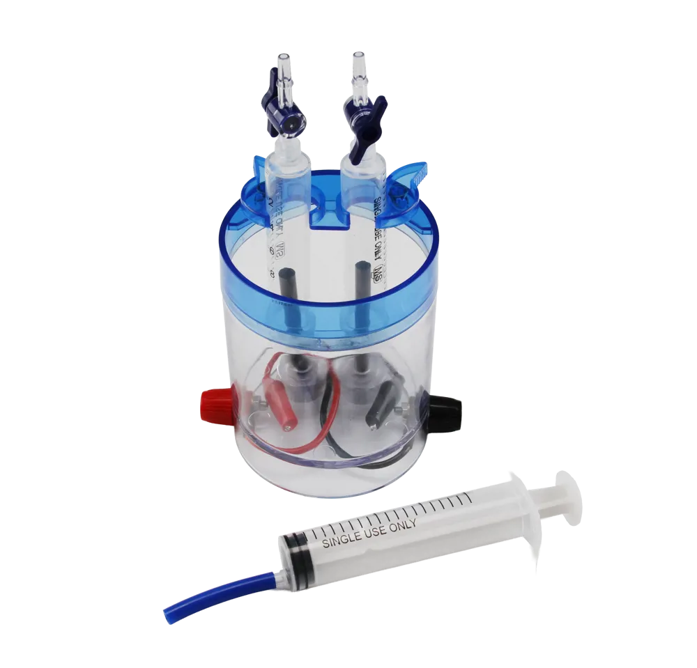 Electrolysis tank with syringes - Image 2